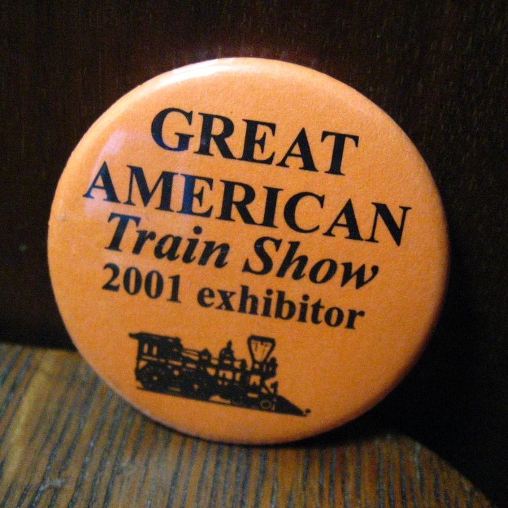 Great American Train Show 2001 Vintage Lapel Pin - Gem